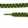 Cordón de Zapatos - verde-verde claro-negro cuadriculado - aprox. 110 x 1 cm