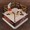 Blechspielzeug - Boxer im Boxring - aus Blech