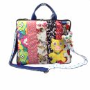 Notebook bag - yellow Piggy - for iPad and 10 Inch Netbooks