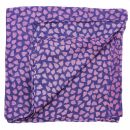 Sciarpa di cotone - cuori - viola - foulard quadrato