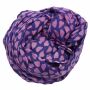 Sciarpa di cotone - cuori - viola - foulard quadrato