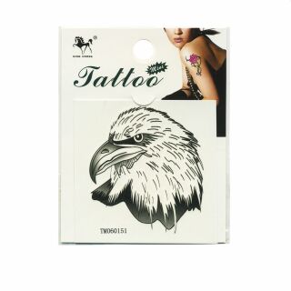 Tatuaggio temporaneo - Eagle - Testa daquila - Tatuaggi falsi temporanei