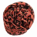 Pañuelo de algodón - Leopardo 1 rojo - oro - Pañuelo cuadrado para el cuello