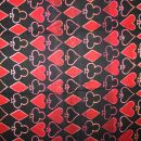 Tagesdecke - Kartenmuster - rot - indische Überwurf Decke - 290x160cm