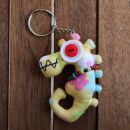 Doll with button-eyes - Seahorse 06 - Keychain