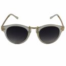 Retro Sunglasses - 50s, 60s Style - golden and white...