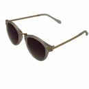 Retro Sonnenbrille - 50er, 60er Jahre - gold und weiß transparent