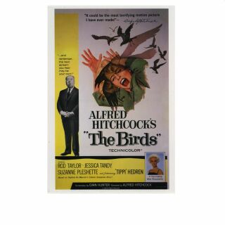 Postkarte - Alfred Hitchcock - The Birds