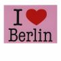 Postkarte - I love Berlin - pink
