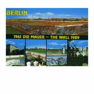 Postkarte - Die Mauer 1961-1989
