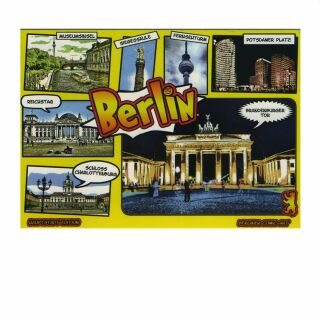 Postkarte - Berliner Sehenswürdigkeiten