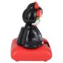 Solar Wobble Figure - Geisha sitting - black