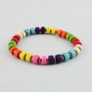 Wristband with colourful pieces