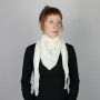 Sciarpa di cotone - natura - foulard quadrato