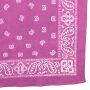 Bandana Scarf - Paisley pattern 01 - pink - white - squared neckerchief