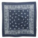 Bandana - Paisley motivo 01 - Blu-navy - bianco - Fazzoletto da collo - Quadrato