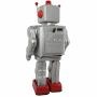 Roboter - Electron Robot - grau - Blechroboter