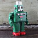 Robot - Robot de hojalata - Smoking Spaceman Robot - verde - Juguete de lata