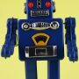 Robot - Robot de hojalata - Mechanical Robot - azul - Juguete de lata