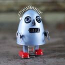 Robot giocattolo - Robot uovo - argento - robot di latta - giocattoli da collezione