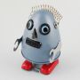 Robot - Robot de hojalata - Robot huevo - plateado - Juguete de lata