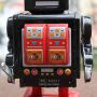 Robot - Robot de hojalata - Black Robot - Juguete de lata