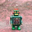 Robot - Robot de hojalata - Green Robot - Juguete de lata