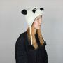 Gorra de lana - Panda - Gorro de animal