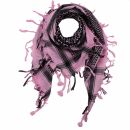Kufiya - Keffiyeh - rosa - negro - Pañuelo de Arafat