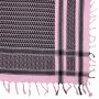 Kufiya - Keffiyeh - rosa - negro - Pañuelo de Arafat