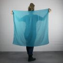 Cotton Scarf - green - turquoise - squared kerchief