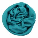 Cotton Scarf - green - turquoise - squared kerchief