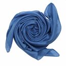 Sciarpa di cotone - blu-oltremare - foulard quadrato