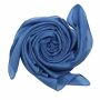 Cotton Scarf - blue - ultramarine blue - squared kerchief