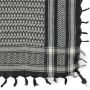 Bandana Kufiya - Keffiyeh - negro - blanco - Pañuelo para la cabeza y el cuello 55x55 cm