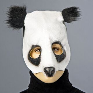 Latex Maske - Panda - Latexmaske - Pandamaske