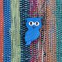 Pin - Owl - blue - Badge