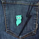 Pin - Owl - turquoise - Badge