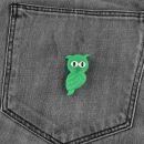 Pin - Owl - green - Badge