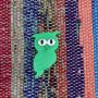 Pin - Owl - green - Badge