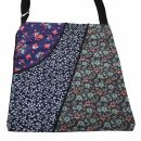 Cloth bag - Three different Floral Designs - purple, dark...