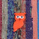 Pin - Owl - orange - Badge