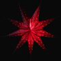 Estrella de papel - Estrella de Navidad - Estrella de 9 puntas - rojo-azul-amarillo - 60 cm