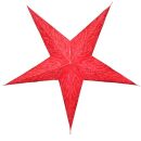Paper star - Christmas star - 5-pointed star - red - 60 cm