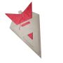 Papierstern - Weihnachtsstern - Stern 5zackig rot - 60 cm