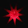 Paper star - Christmas star - 9-pointed star - red patterned - 60 cm