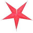 Paper star - Christmas star - 5-pointed star  - red...