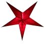 Papierstern - Weihnachtsstern - Stern 5zackig rot gemustert - 40 cm