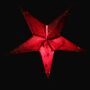 Estrella de papel - Estrella de Navidad - Estrella de 5 puntas - estampada rojo-dorado - 40 cm