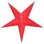 Stella di carta - Stella di Natale - Stella a 5 punte - fantasia rossa 02 - 40 cm